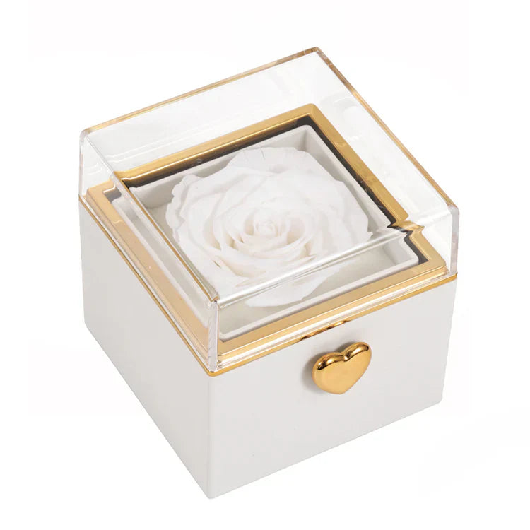 SQUARE Ring/Rose Box | خاتم مربع / علبة ورد